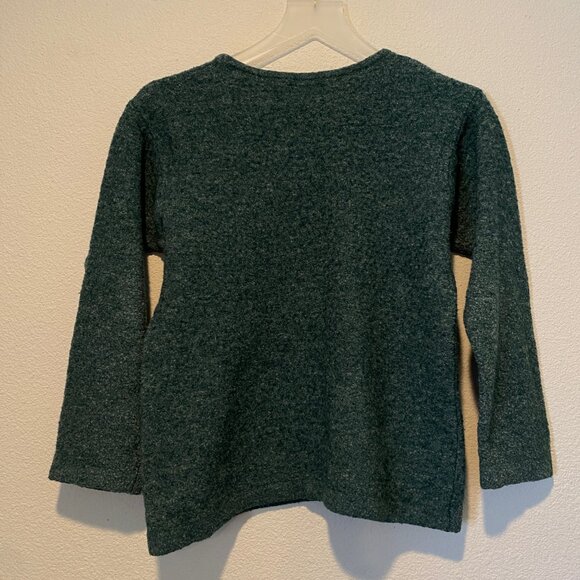Vintage United Colors of Benetton Green Wool‎ Blend Sweater Small Italy - Picture 4 of 5